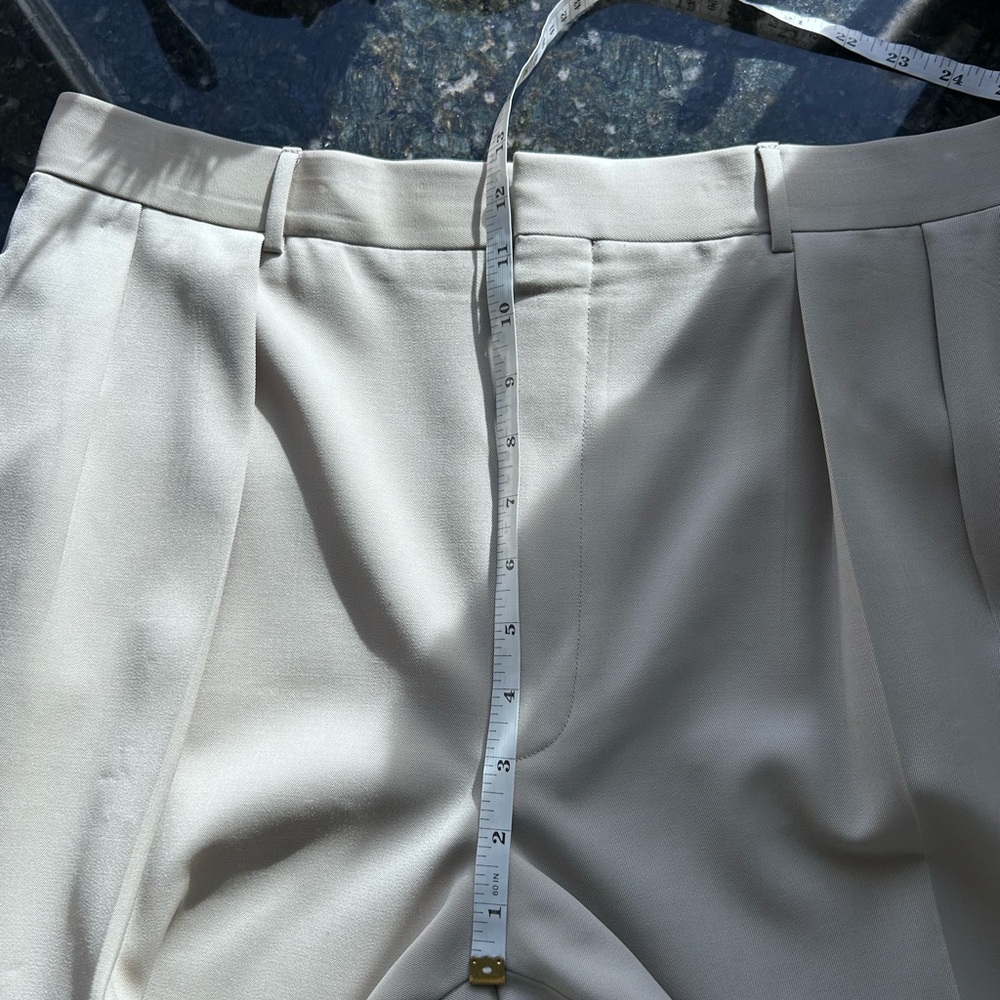 Vintage Polo Ralph Lauren pleated cuffed Extrafine Virgin Wool trousers. 38 6R - Picture 11 of 14